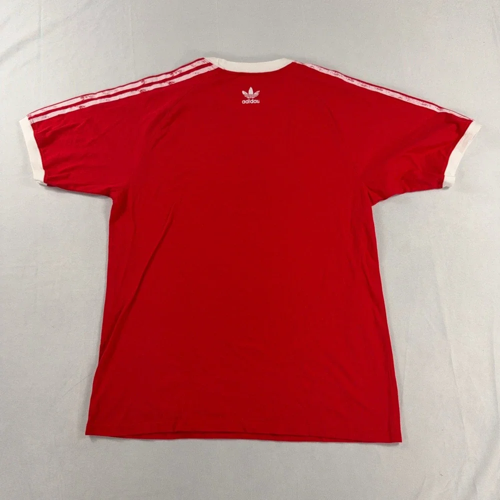 Adidas Chicago Bulls T-Shirt Windy City Ringer‎ Raglan NBA NWT Red Mens Large
